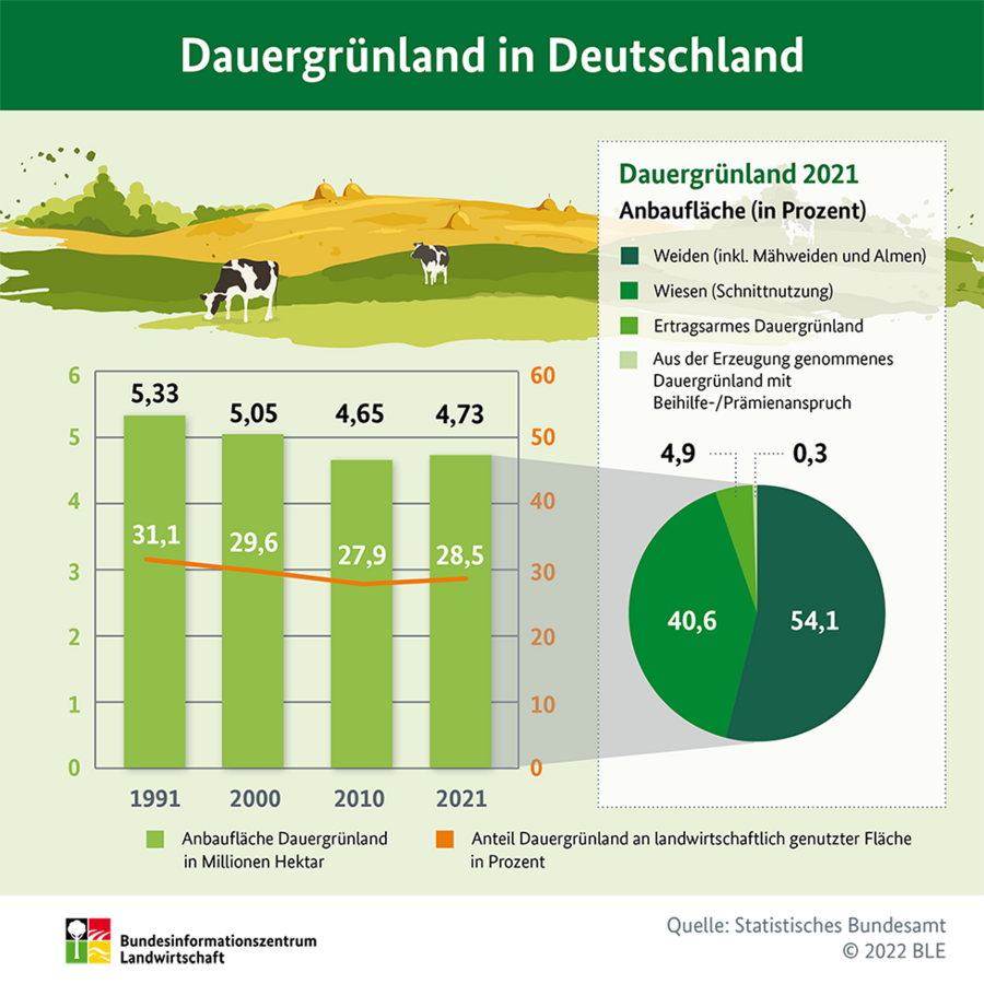 Infografik Grünland