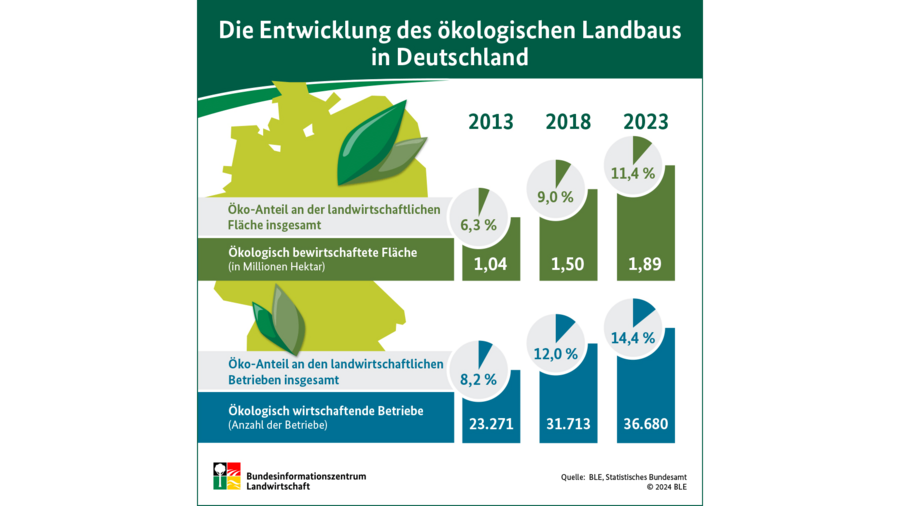 Infografik Ökolandbau