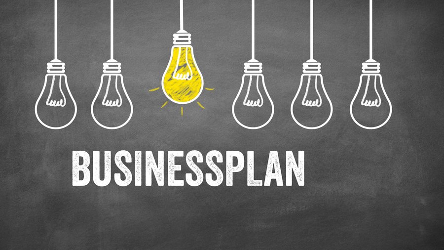 Schriftzug Businessplan