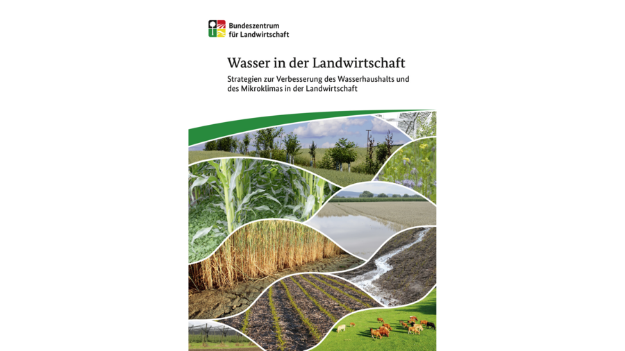 Titelseite der Broschüre „Wasser in der Landwirtschaft“ 